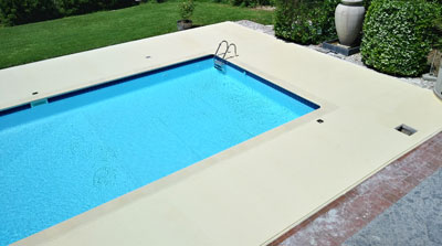 piscina resinata finish work